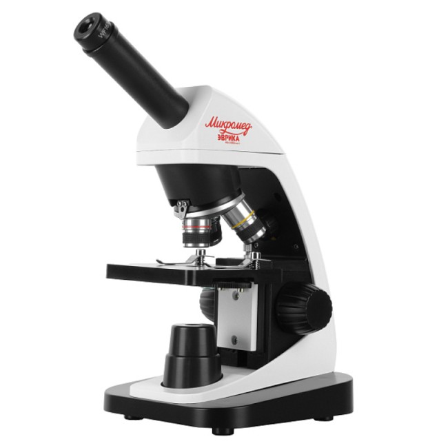 Микроскоп школьный Микромед Эврика 40x-1600x (вар. 3) с видеоокуляром