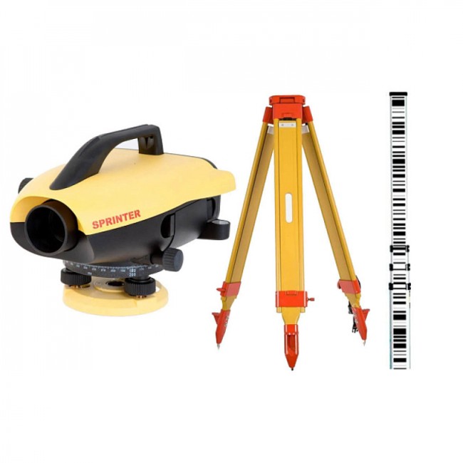 Цифровой нивелир Leica Sprinter 150M + штатив RGK SJW30 + рейка GSS111 Цифровой нивелир Leica Sprinter 150M + штатив RGK SJW30 + рейка GSS111