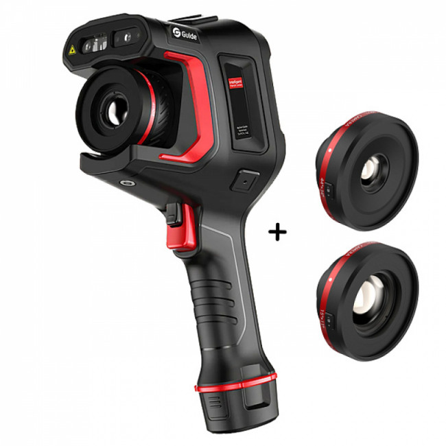 Тепловизор Guide H3 с поверкой в комплекте с широкоугольным объективом 44° x 34° и телеобъективом 15° x 11° Тепловизор Guide H3 с поверкой в комплекте с широкоугольным объективом 44° x 34° и телеобъективом 15° x 11°