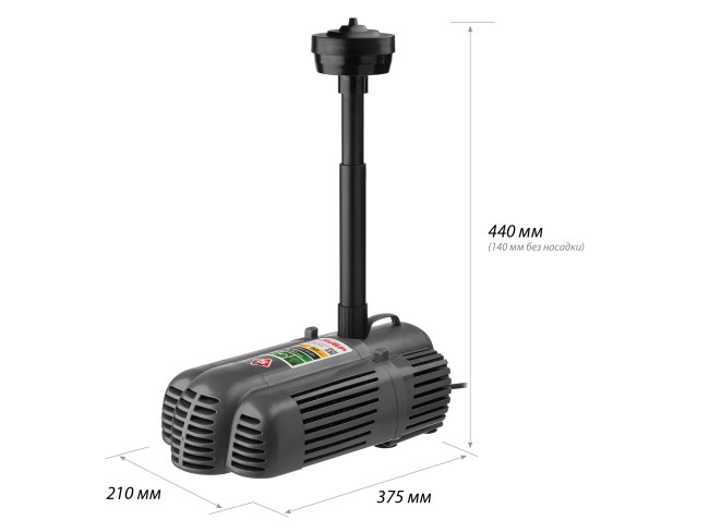 Фонтанный насос для грязной воды ЗНФГ-50-3.4 ЗУБР 85 Вт Фонтанный насос для грязной воды ЗНФГ-50-3.4 ЗУБР 85 Вт