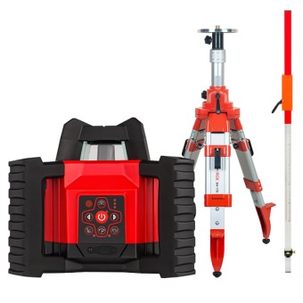 Комплект: ротационный нивелир RGK SP-312 + штатив RGK SH-170, рейка RGK LR-2