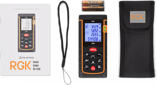 Лазерный дальномер RGK D80