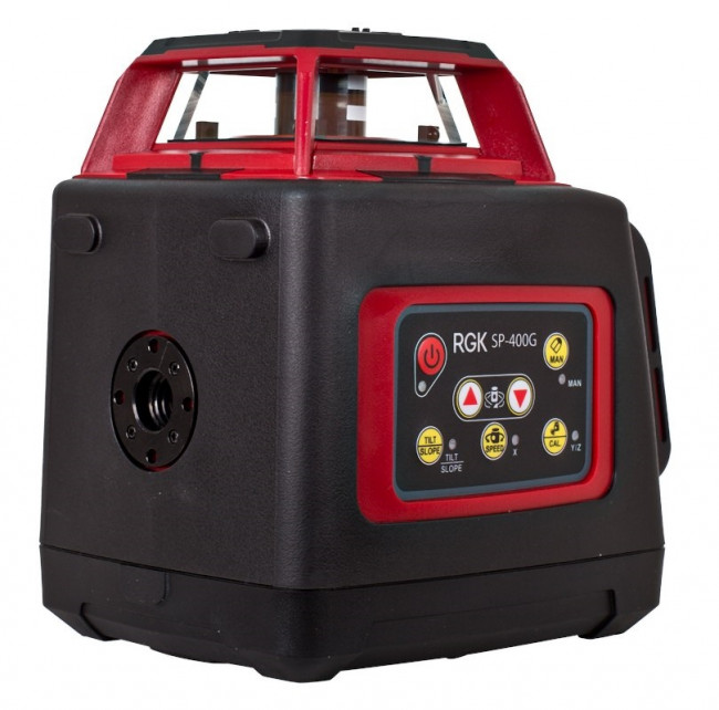 Комплект: ротационный нивелир RGK SP-400G + штатив RGK SH-170, рейка RGK LR-2