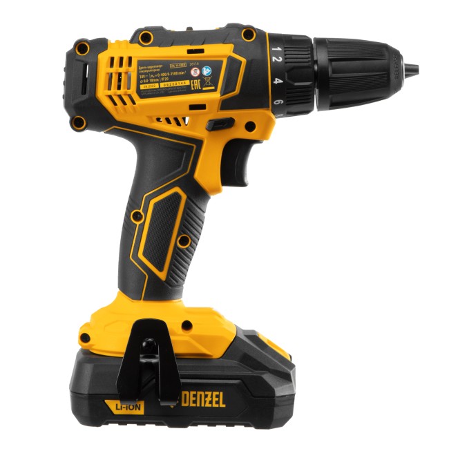 Дрель-шуруповерт аккумуляторная CDL-18-02BM Denzel