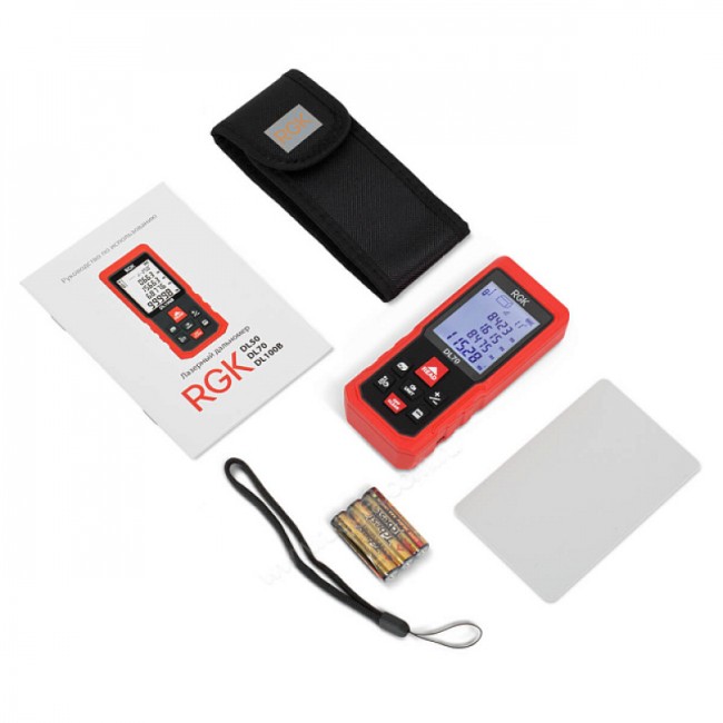 Лазерный дальномер RGK DL70 (с поверкой) Лазерный дальномер RGK DL70 (с поверкой)
