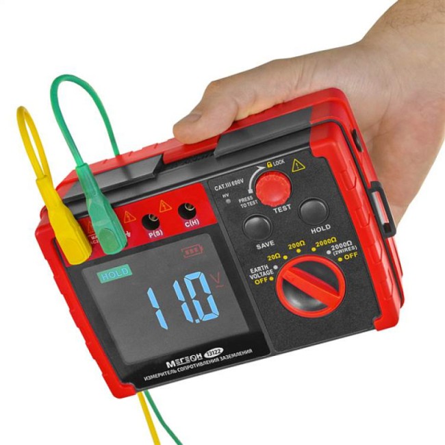 Измеритель сопротивления заземления (омметр) МЕГЕОН 13122 Измеритель сопротивления заземления (омметр) МЕГЕОН 13122