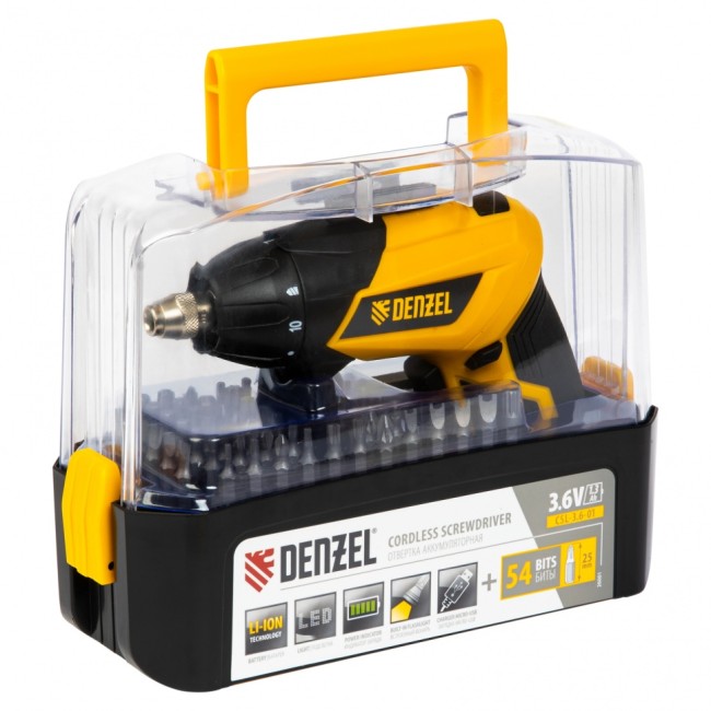 Отвертка аккумуляторная CSL-3.6-01 Denzel Отвертка аккумуляторная CSL-3.6-01 Denzel