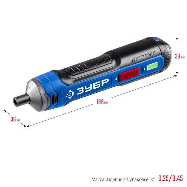 Аккумуляторная отвертка PSD-4 ЗУБР