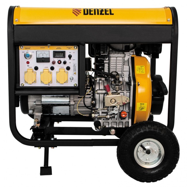 Генератор дизельный DD6300Е, 5.0 кВт Denzel Генератор дизельный DD6300Е, 5.0 кВт Denzel
