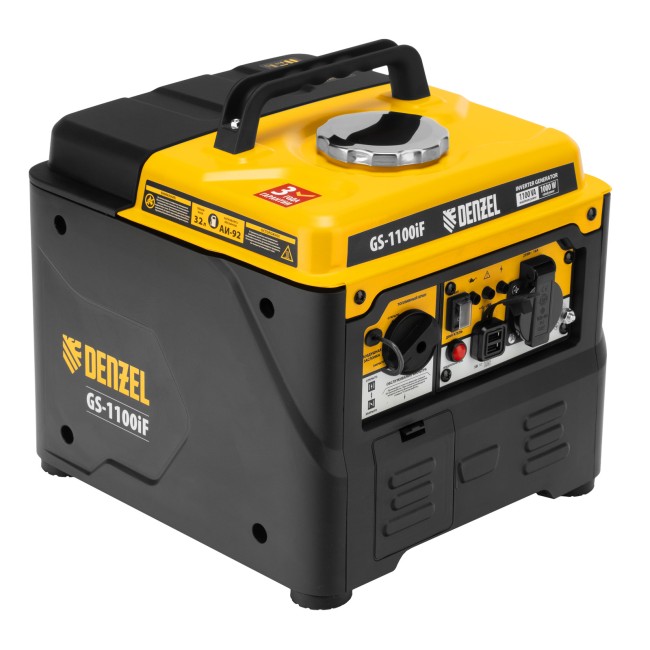 Генератор инверторный GS-1100iF 1,1 кВт DENZEL