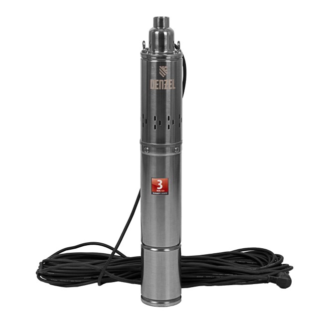 Скважинный насос DWS-4-150, винтовой, диаметр 4", 1300 Вт, 2000 л/ч, напор 150 м Denzel Скважинный насос DWS-4-150, винтовой, диаметр 4", 1300 Вт, 2000 л/ч, напор 150 м Denzel