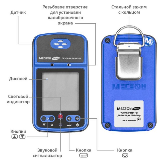 Газоанализатор (измеритель концентрации диоксида серы) МЕГЕОН 08205 Газоанализатор (измеритель концентрации диоксида серы) МЕГЕОН 08205