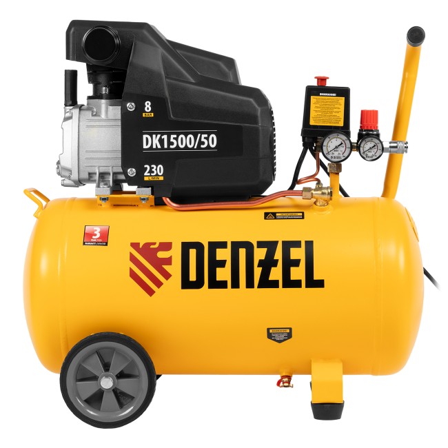 Компрессор воздушный коаксиальный DK1500/50 Х-PRO Denzel Компрессор воздушный коаксиальный DK1500/50 Х-PRO Denzel