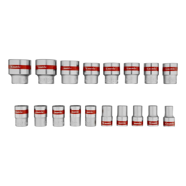 Набор торцевых головок с трещоткой 1/2" 24 предмета Matrix