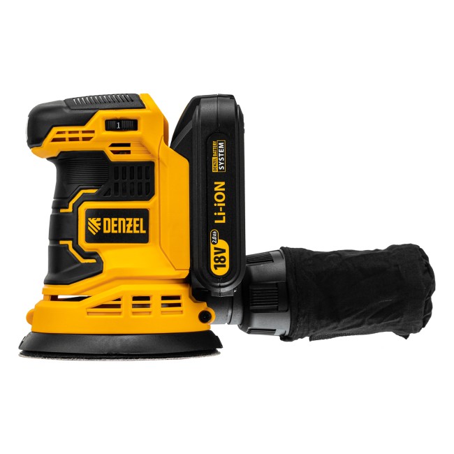 Машина шлифовальная эксцентриковая аккумуляторная COS-125 Denzel