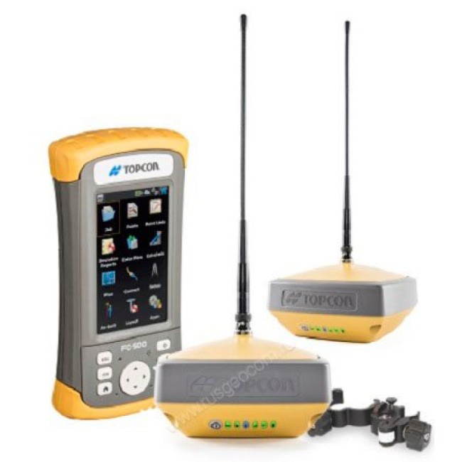 Комплект из двух приемников Topcon Hiper VR UHF/GSM и контроллера FC-500 Комплект из двух приемников Topcon Hiper VR UHF/GSM и контроллера FC-500