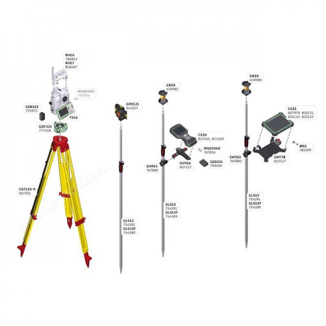 Роботизированный тахеометр Leica TS16 G R1000 (3")