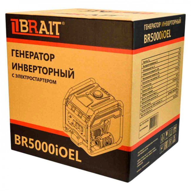 Инверторный генератор BRAIT  BR-5000iOEL