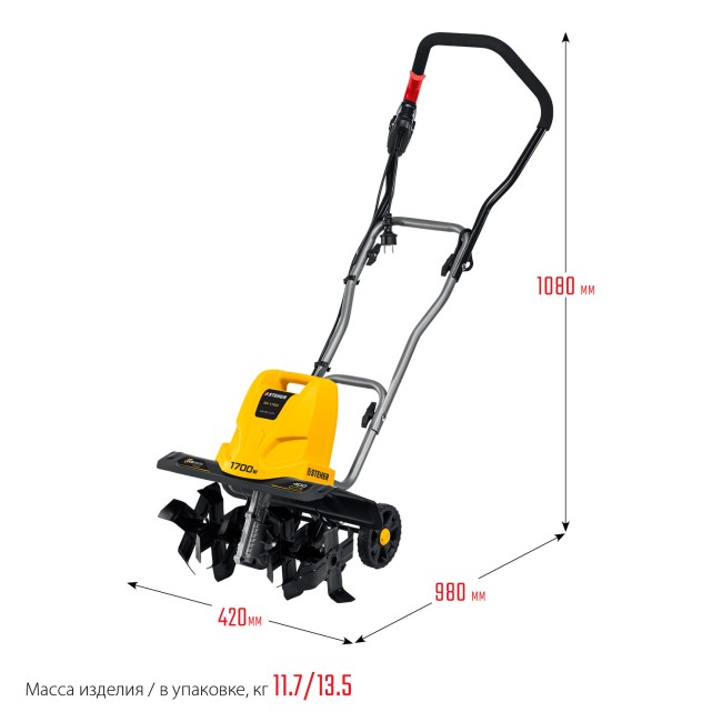 Электрический культиватор EK-1700 STEHER
