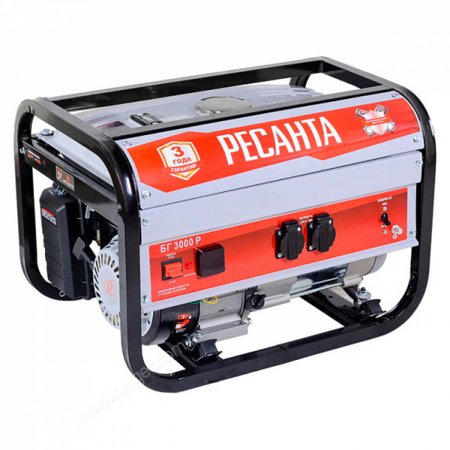 Бензиновый генератор Ресанта БГ 3000 Р Бензиновый генератор Ресанта БГ 3000 Р