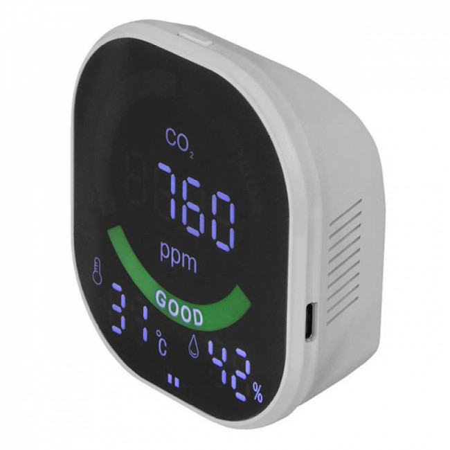 Измеритель концентрации углекислого газа (СО2) с функцией термогигрометра МЕГЕОН 08050 Измеритель концентрации углекислого газа (СО2) с функцией термогигрометра МЕГЕОН 08050
