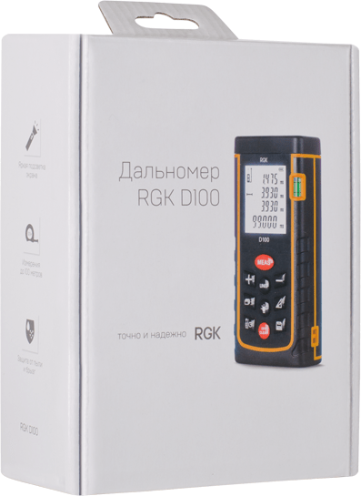 Лазерный дальномер RGK D100 Лазерный дальномер RGK D100