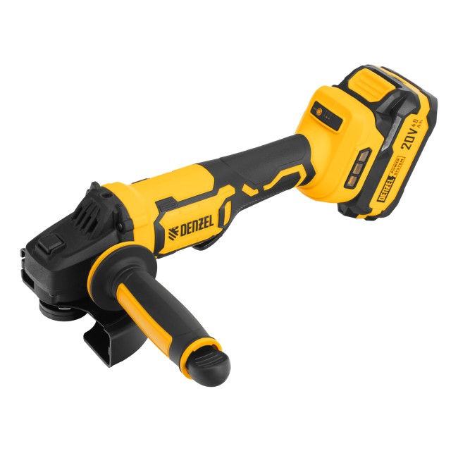 Машина шлифовальная угловая аккумуляторная AGH-BL-20-125 Denzel Машина шлифовальная угловая аккумуляторная AGH-BL-20-125 Denzel