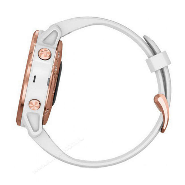 Часы Garmin Fenix 6S Pro розовое золото с белым ремешком Часы Garmin Fenix 6S Pro розовое золото с белым ремешком