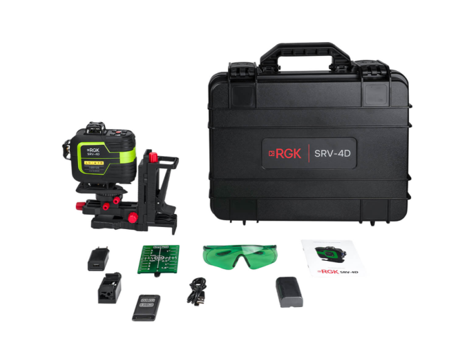 Лазерный уровень RGK SRV-4D с сервоприводом