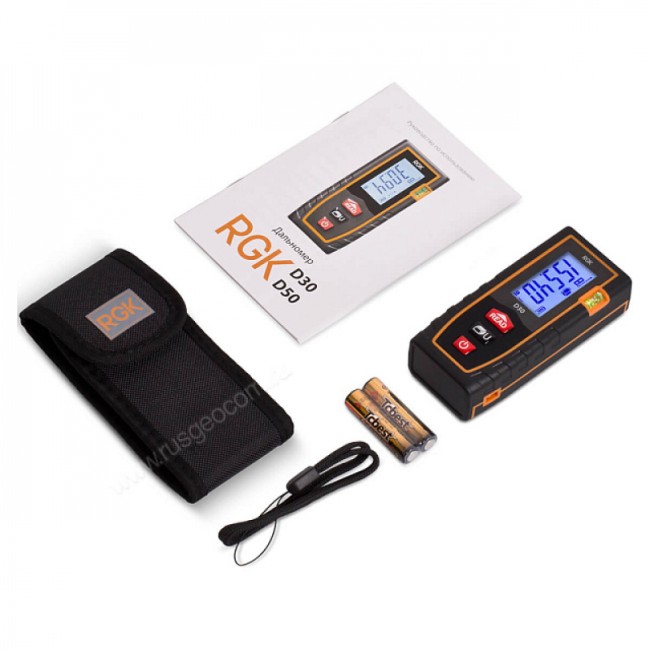 Лазерный дальномер RGK D30 (с поверкой) Лазерный дальномер RGK D30 (с поверкой)