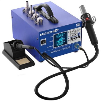 Паяльная станция 2 в 1 МЕГЕОН 00362 Паяльная станция 2 в 1 МЕГЕОН 00362