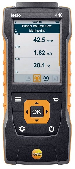 Комплект Testo 440 с Bluetooth-зондом CO2 и кейсом Комплект Testo 440 с Bluetooth-зондом CO2 и кейсом