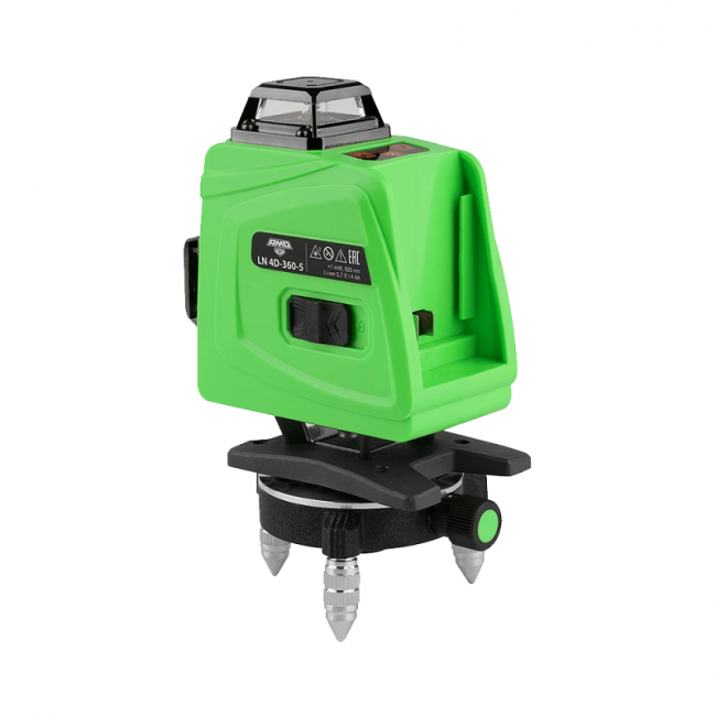 Лазерный уровень AMO LN 4D-360-5 с зеленым лучом