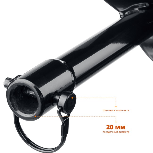 Шнек для мотобуров ЗУБР d 60 мм, грунт Шнек для мотобуров ЗУБР d 60 мм, грунт