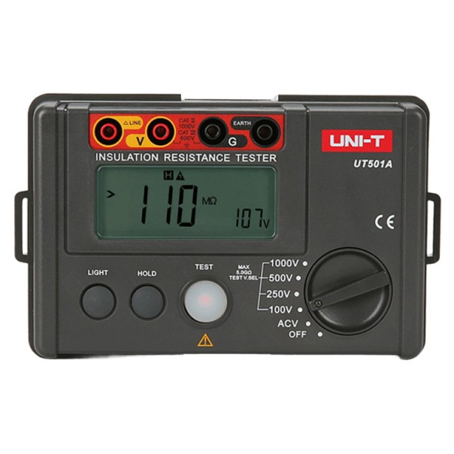 Измеритель сопротивления изоляции UNI-T UT501A Измеритель сопротивления изоляции UNI-T UT501A