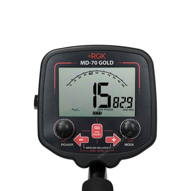 Комплект: металлоискатель RGK MD-70 GOLD + пинпоинтер RGK MD-5