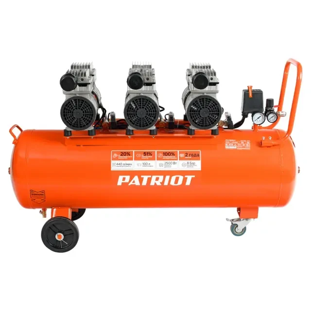 Компрессор поршневой безмасляный Patriot WO 100-440 Компрессор поршневой безмасляный Patriot WO 100-440