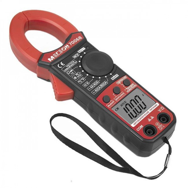 Цифровые токоизмерительные клещи, мультиметр МЕГЕОН 70068 Цифровые токоизмерительные клещи, мультиметр МЕГЕОН 70068