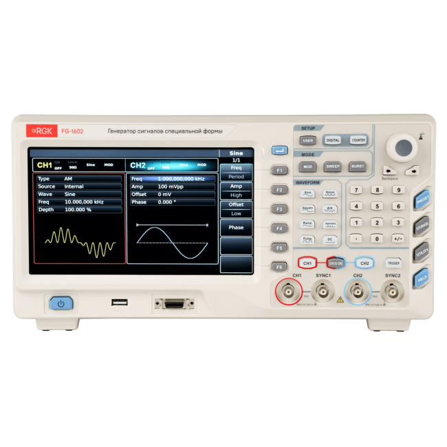 Генератор сигналов специальной формы RGK FG-1602 Генератор сигналов специальной формы RGK FG-1602