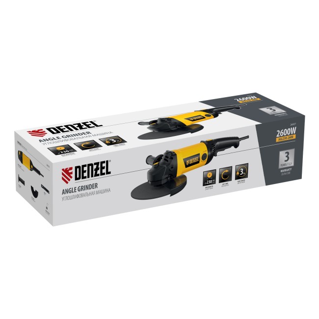Углошлифовальная машина AGL230-2600 Denzel