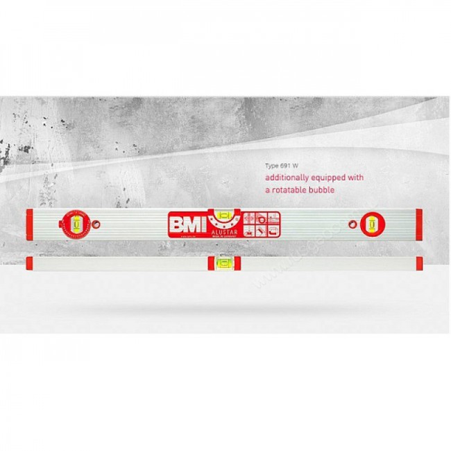 Строительный уровень BMI Alustar 691W 100 см