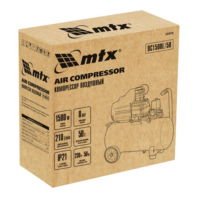 Компрессор воздушный DC1500L/50 MTX Компрессор воздушный DC1500L/50 MTX