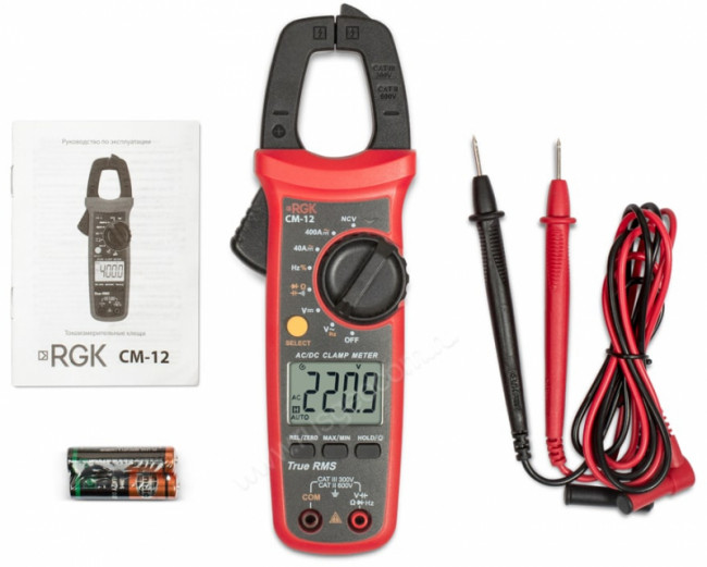 Токовые клещи RGK CM-12