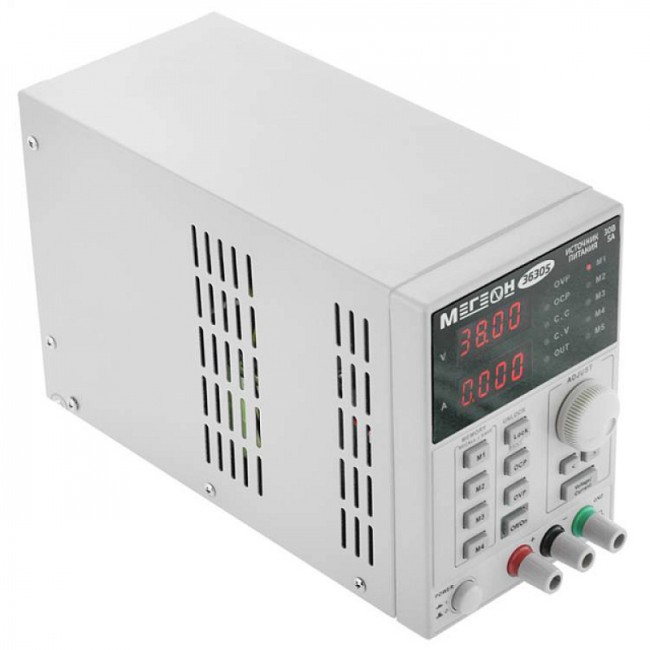 Одноканальный программируемый линейный источник питания МЕГЕОН 36305 Одноканальный программируемый линейный источник питания МЕГЕОН 36305