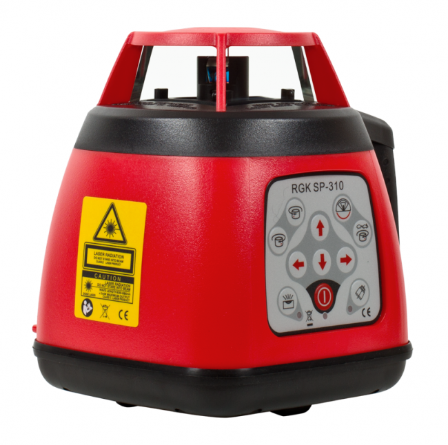 Комплект: ротационный нивелир RGK SP-310 + штатив, рейка